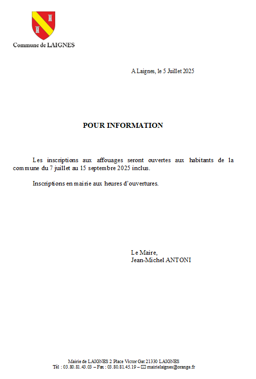 annonce inscriptions